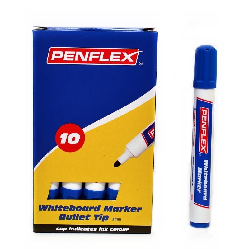 PENFLEX W/BOARD MRK'S BLUE *BOX OF 10S* – Easy Stationers CC