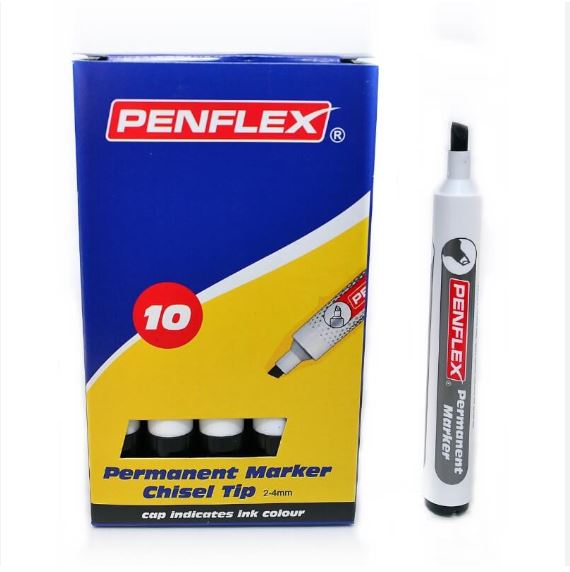 PENFLEX PERMANENT MARKERS - BOX OF 10 – Easy Stationers CC