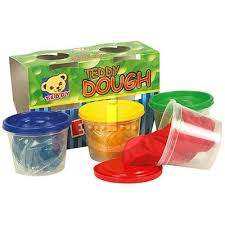 DALA TEDDY PLAY DOUGH KIT 4X100ml