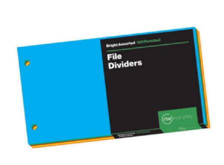 DIVIDER 130X230 2H RBE 100'S #F20704