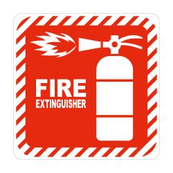 SIGN SYMBOLIC 150*150mm - FIRE EXTINGUISHER