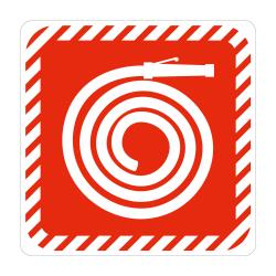 SIGN SYMBOLIC 150*150mm - FIRE HOSE REEL