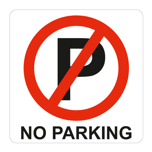 SIGN SYMBOLIC 150*150mm - NO PARKING