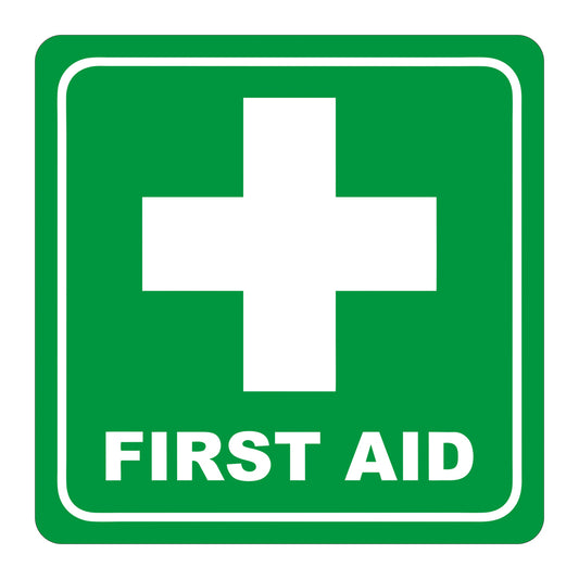 SIGN SYMBOLIC 150*150mm - FIRST AID