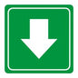 SIGN SYMBOLIC 150*150mm - GREEN ARROW