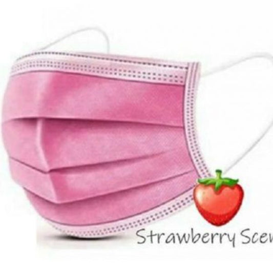 SCENTED 3-PLY FACE MASK - STRAWBERRY 10'S