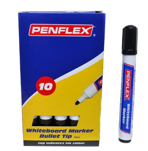 PENFLEX WHITE BOARD MARKERS- BOX OF 10