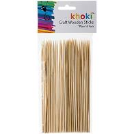 DALA NATURAL WOODEN SUCKER STICKS 50 PIECES