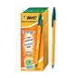 BIC ORANGE FINE GREEN *BOX OF 60'S*
