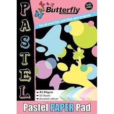 BUTTERFLY A3 PASTEL PAPER PADS 50 SHEETS