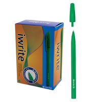 I WRITE SOLID GREEN FINE BOX OF 50