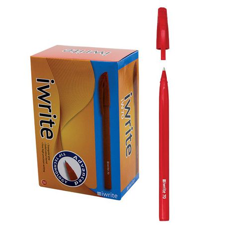 I WRITE SOLID RED FINE BOX OF 50 – Easy Stationers CC