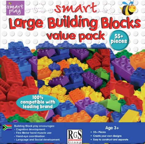 RGS BUILDING BLOCKS LARGE 55PC #RGS 6141