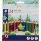 STAEDTLER PENCIL COLOURS 24'S LONG