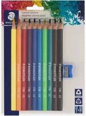 PENCIL COLS STAEDTLER JUMBO 10'S #178SBK