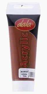DALA ACRYLIC PAINT 75ML BURN/SIENNA #704