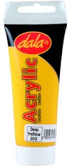 DALA ACRYLIC PAINT 75ML DEEP YELLOW #203