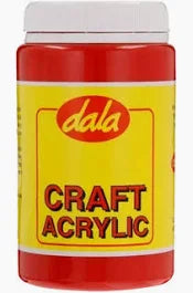 DALA CRAFT  ACRYLIC PAINT 250ML TUBE RED
