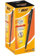 BIC CLICK MEDIUM BLACK *BOX OF 60'S*