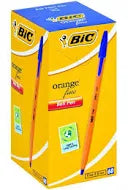 BIC ORANGE FINE BLUE *BOX OF 60'S*