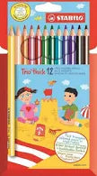 STABILO TRIANGLE PENCIL COLOURS 12'S